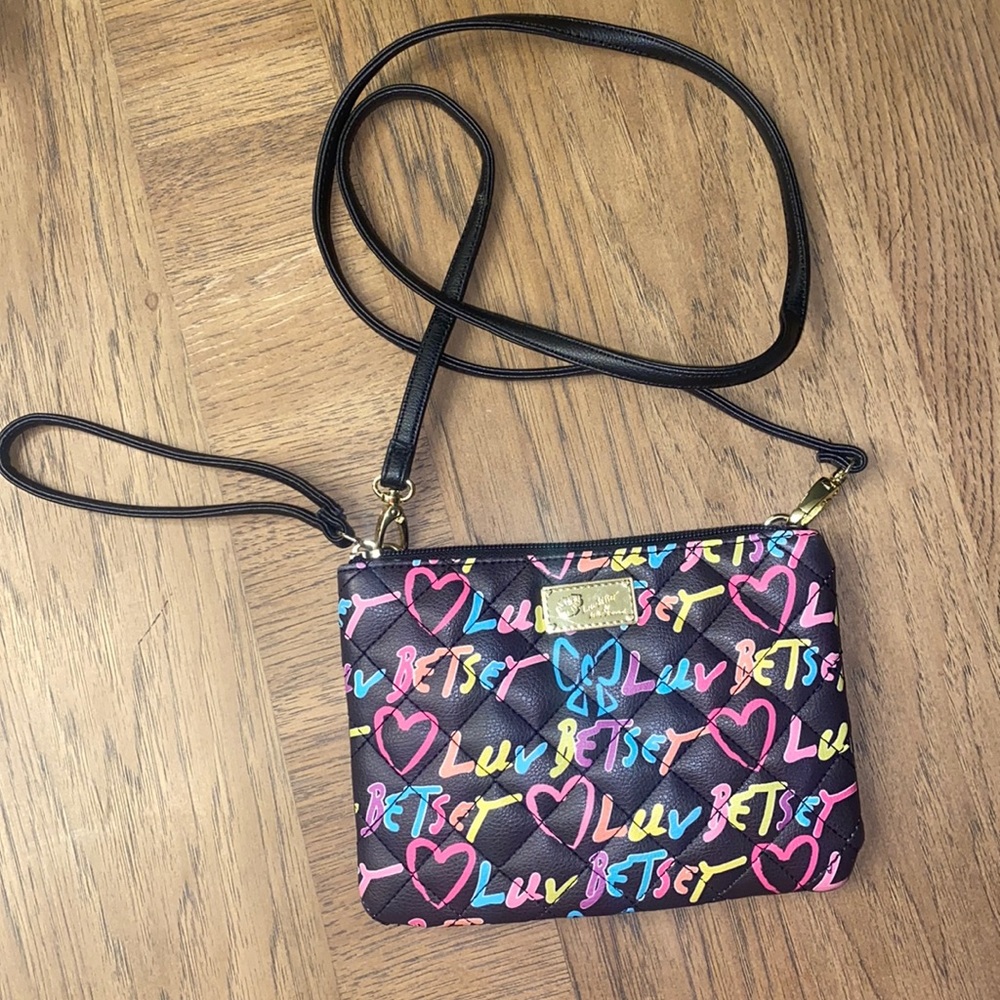 Betsey Johnson Crossbody mini purse 💜multicolor